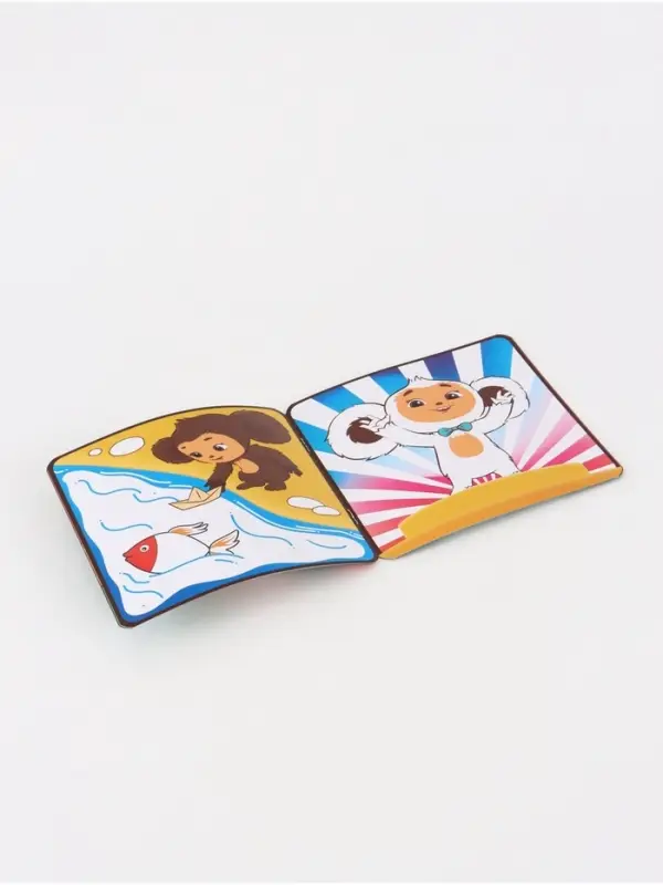 Раскраска многоразовая &laquo;Чебурашка&raquo;, 16&times;16 см, с маркерами, 12 стр.