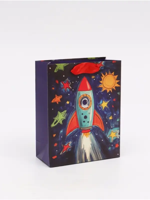 Пакет подарочный &laquo;Космос&raquo;, S 12 &times; 15 &times; 5,5 см