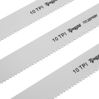 Набор полотен универсальных для сабельной пилы ТУНДРА, HCS/Bimetal, 150/200х19 мм, 10 шт.