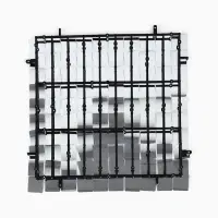 Панель с пайетками для фотозоны 30&times;30 см, серебристый