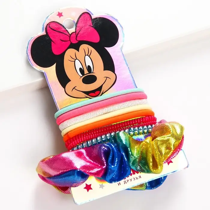 Резинки для волос «Мышка» 10 шт., Минни Маус