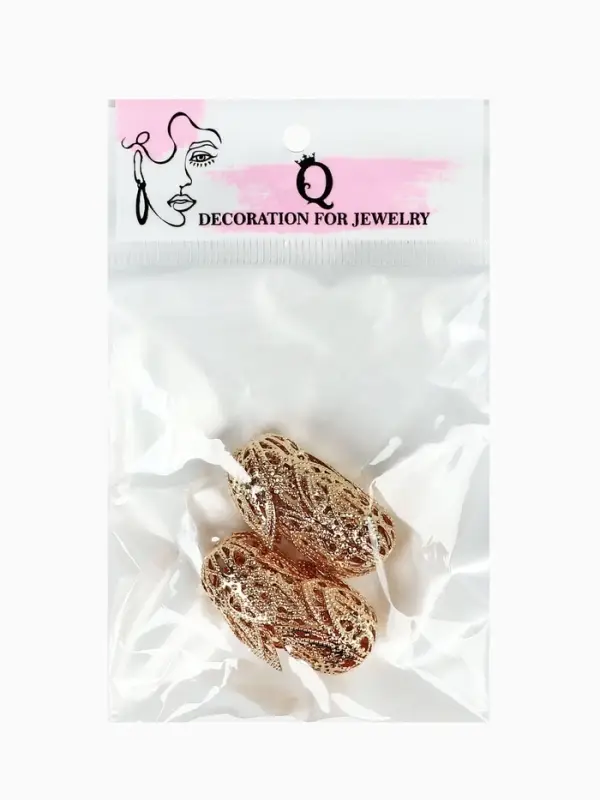 Шапочки для бусин (набор 10 шт.), СМ-051-1, 16&times;15 мм, цвет золото