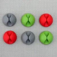 Зажимы для проводов, набор 6 шт., пластик, МИКС