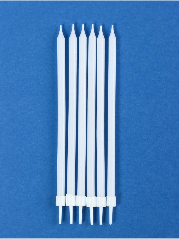 Свечи в торт коктейльные Свечи в торт коктейльные "Ройс", 6 шт, 13 см, светящиеся