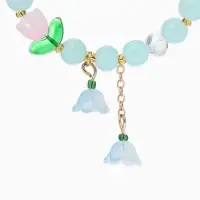 Браслет "Тюльпанчик" шар №8, цвет голубой