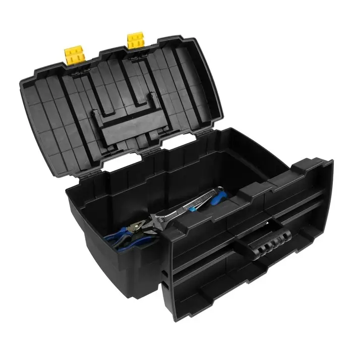 Ящик для инструмента ТУНДРА, 20", 520&times;280&times;250 мм, пластиковый, подвижный лоток