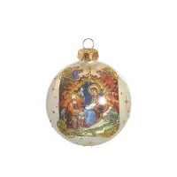 Ёлочный шар &laquo;Рождество&raquo;, новогодний, h=8 см, МИКС