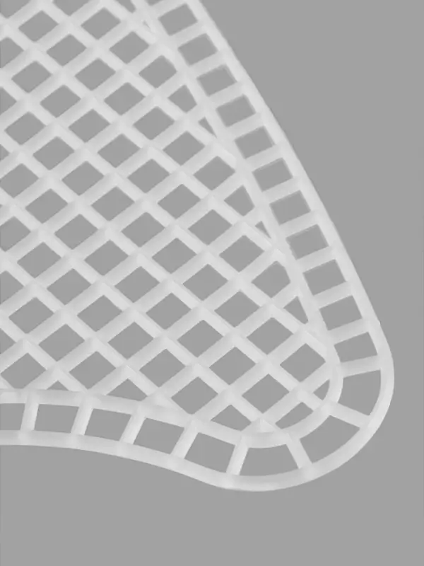 Канва-основа для вышивания сумки, пластиковая, 52&times;29 см, цвет белый