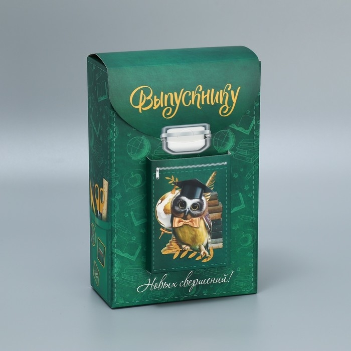 Коробка подарочная формовая, упаковка, «Выпускной», 14 х 22 х 7 см