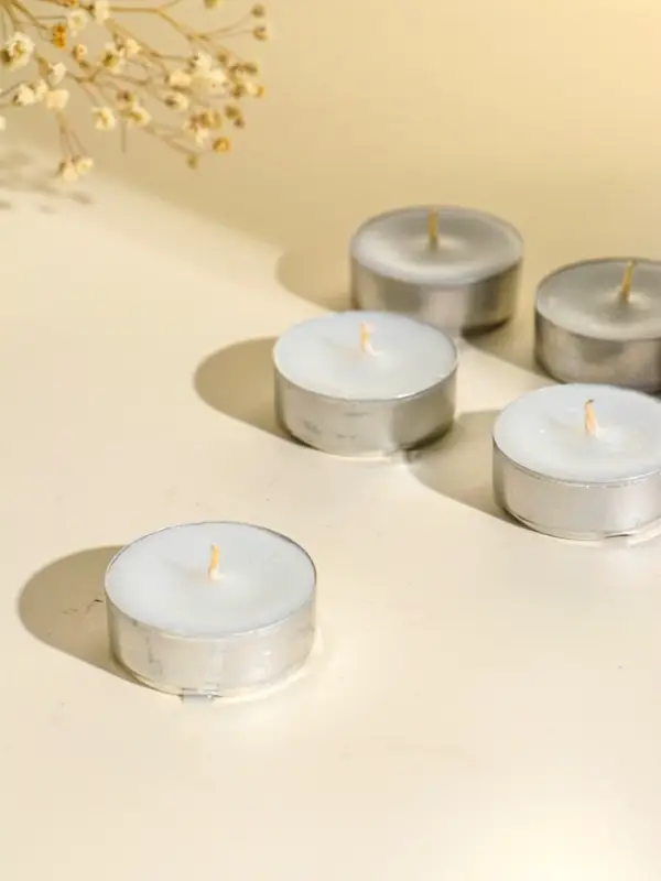 Набор чайных свечей 18 шт, d 37 мм, 15 гр, 3 часа горения Набор чайных свечей 18 шт, d 37 мм, 15 гр, 3 часа горения