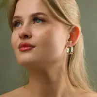 Серьги &laquo;Кристалл&raquo;, прямоугольник грань, цвет прозрачно-золотой