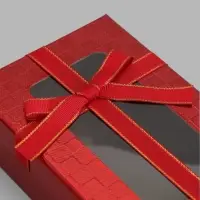 Набор подарочных коробок 3 в 1, прямоугольные с окном 23&times;16&times;9.5 21&times;14&times;8.0 19&times;12&times;6.5 см