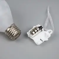 Ёлочный шар &laquo;Снежный шар&raquo;, 7&times;14 см, 1 LED, от батареек LR44&times;3, свечение тёплое белое