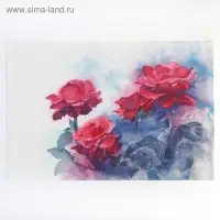 Салфетка сервировочная на стол &laquo;Пейзажи. Пионы&raquo;, 45&times;30 см