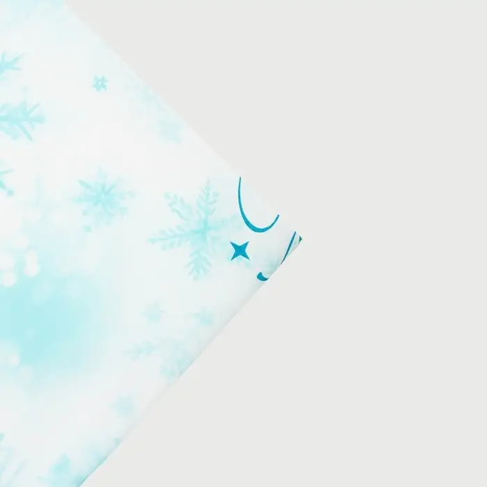 Бумага упаковочная тишью, новогодняя упаковка «Морозные снежинки», 50×66 см