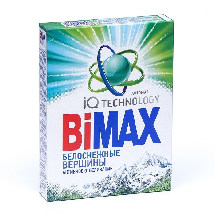 Порошок стиральный BiMax  Порошок стиральный BiMax "Автомат Белоснежные вершины", 400 г