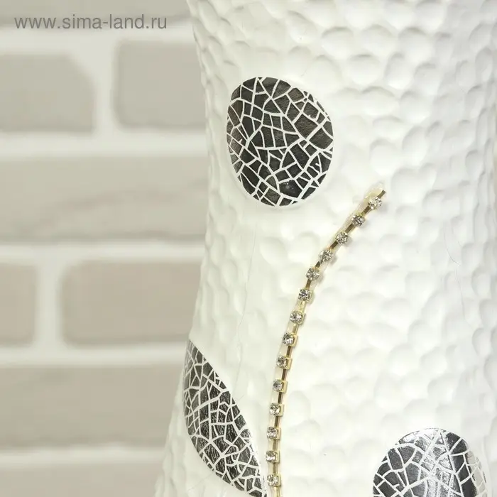 Ваза керамика напольная «Цветочная ветвь», напольная, 60 см, белый Ваза керамика напольная «Цветочная ветвь», напольная, 60 см, белый