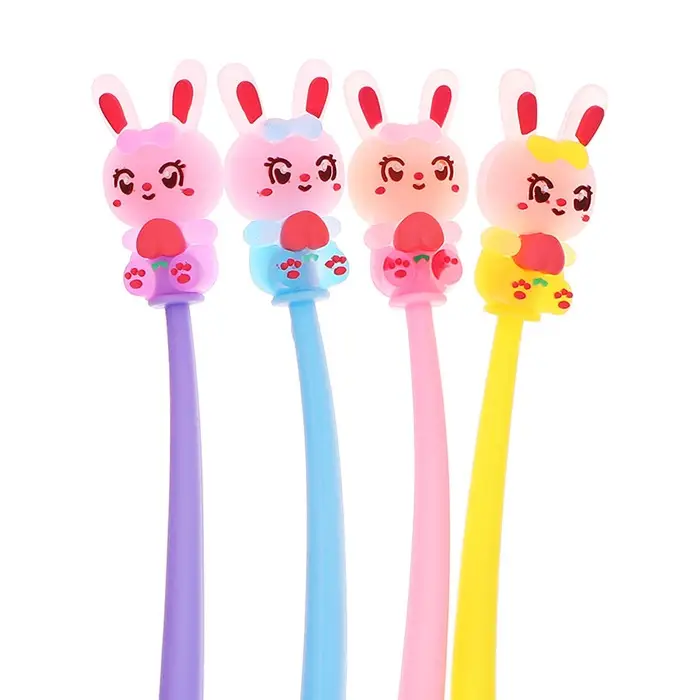 Ручка - прикол гелевая «Зайка», синий стержень, МИКС