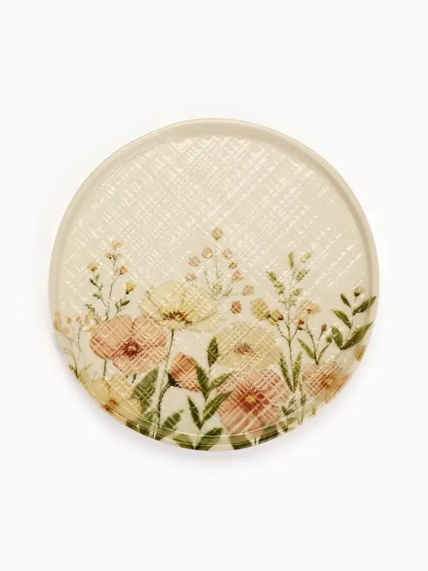 Тарелка керамическая плоская &laquo;Нежность природы&raquo;, 21.2 см