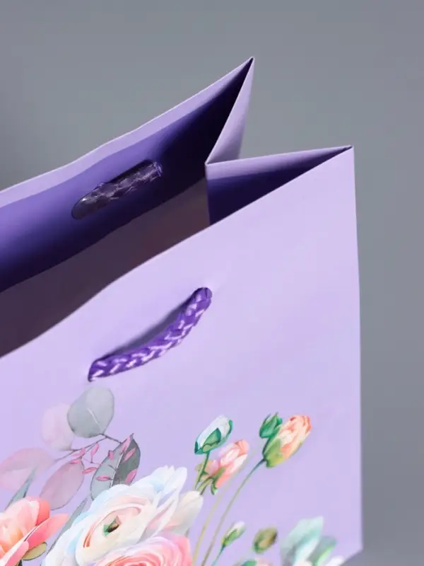 Пакет подарочный "Нежность без слов" ламинированый 11,5 х 14,5 х 6,5 см