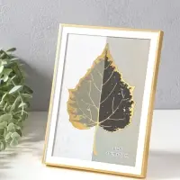 Фоторамка пластик 15х20 см "Современная классика" золото и белый 20,8х15,8х1,5 см