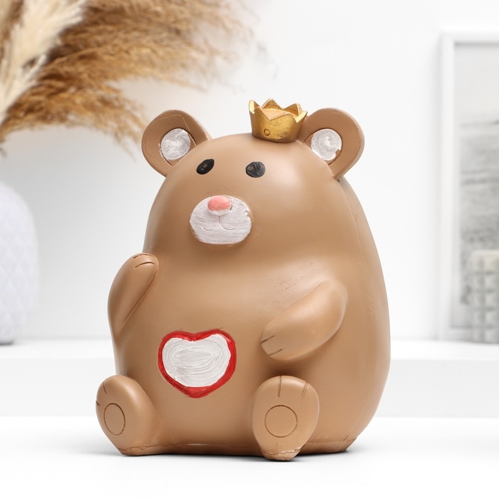 Копилка Копилка "Мишутка в короне" 14,5х14х17см