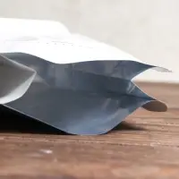 Пакет восьмишовный с клапаном, плоское дно, белый,15×32.5×9.5 см