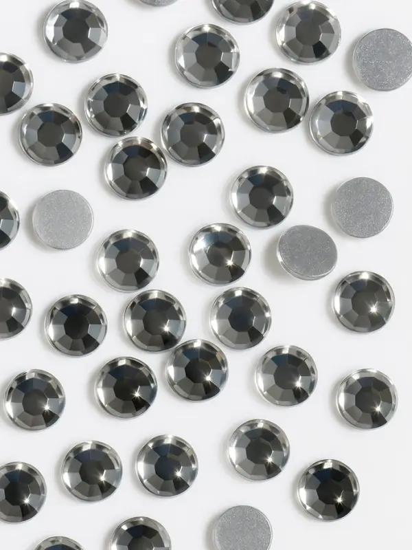Стразы «Усечённый конус», стеклянные, d=1.4 мм, 100 шт., цвет серебряный Стразы «Усечённый конус», стеклянные, d=1.4 мм, 100 шт., цвет серебряный