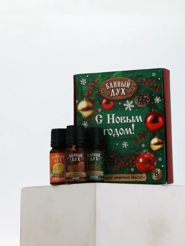Эфирное масло, набор 8 шт х 10 мл, Банный Дух