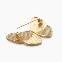 Брошь "Бабочка" под галиотис, цвет зелёный в золоте