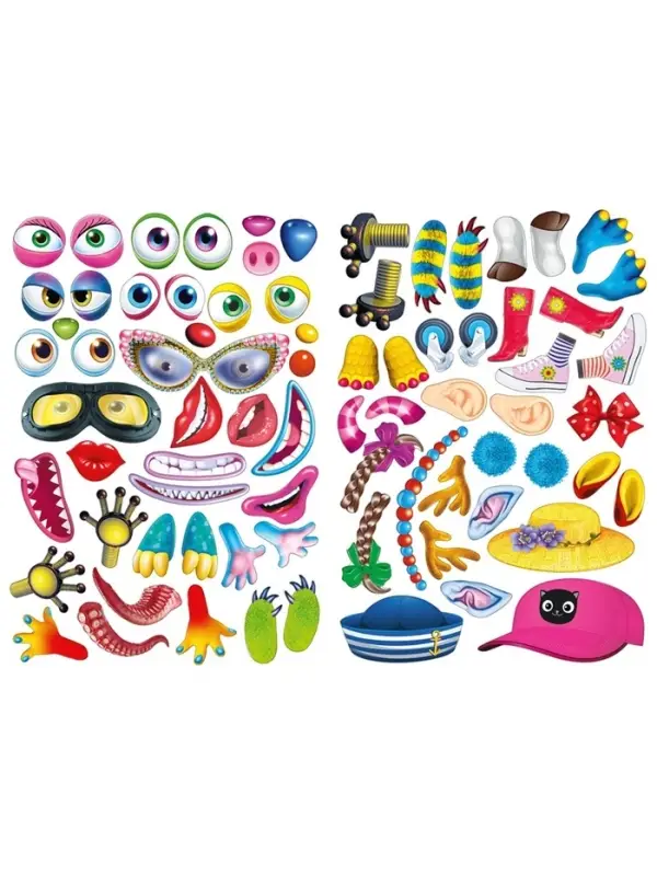 Сделай своего чудика &laquo;Ожерелькина&raquo;, книга с наклейками