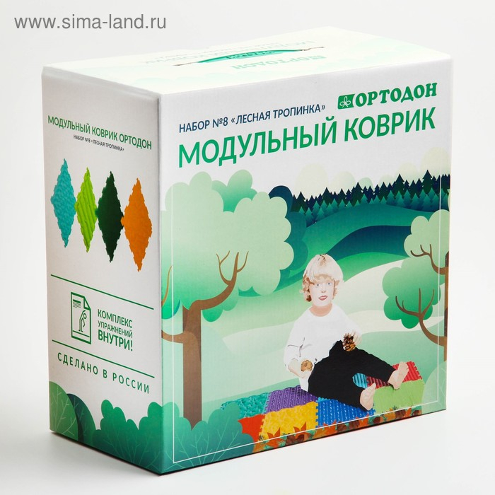 Модульный массажный коврик ОРТОДОН, набор №8 «Лесная тропинка» Модульный массажный коврик ОРТОДОН, набор №8 «Лесная тропинка»