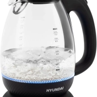 Чайник HYK-G3804 1,7л 2200Вт черный (стекло)