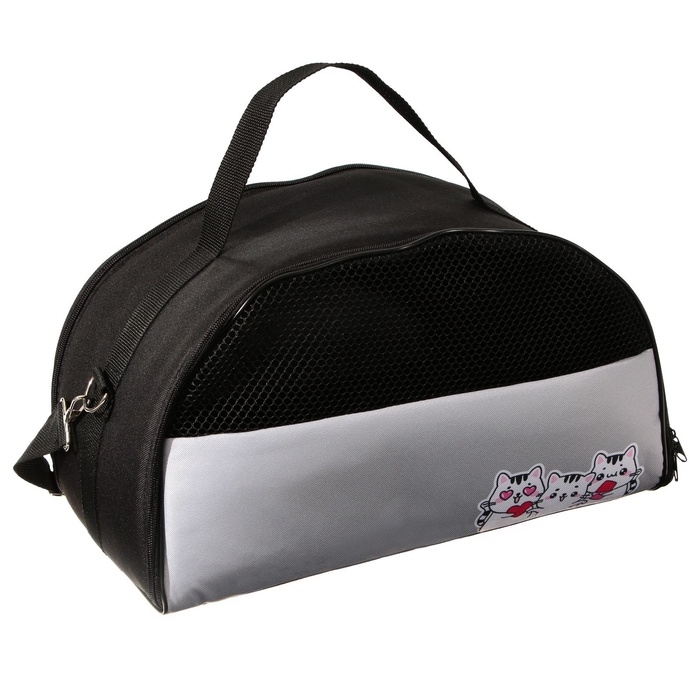 Сумка - переноска «Котики», полукруг, 41х23х20 см Сумка - переноска «Котики», полукруг, 41х23х20 см