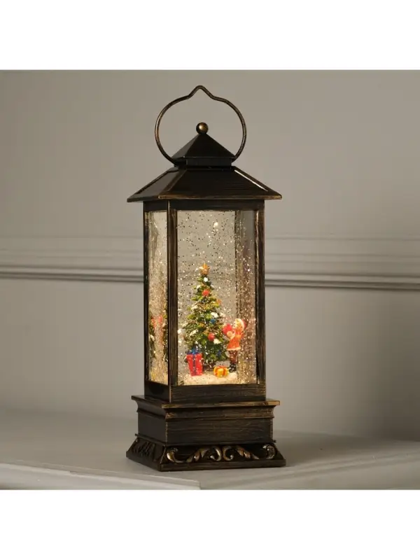 Светодиодная фигура &laquo;Ребёнок у ёлки&raquo; 10&times;27&times;10 см, пластик, от батареек ААх3, свечение тёплое белое