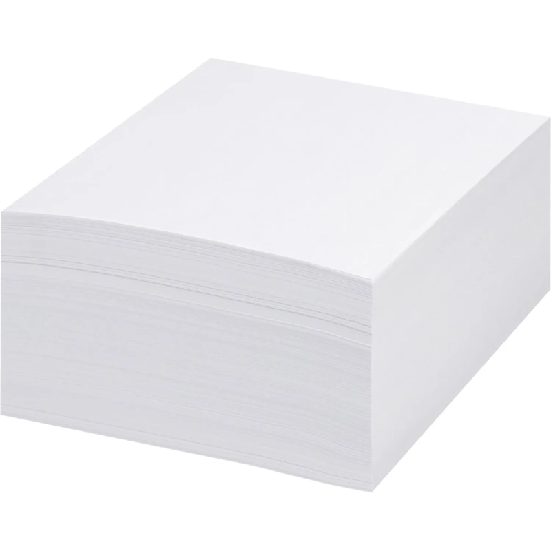 Блок для записей КОМУС на склейке 9х9х5 белый блок 100г