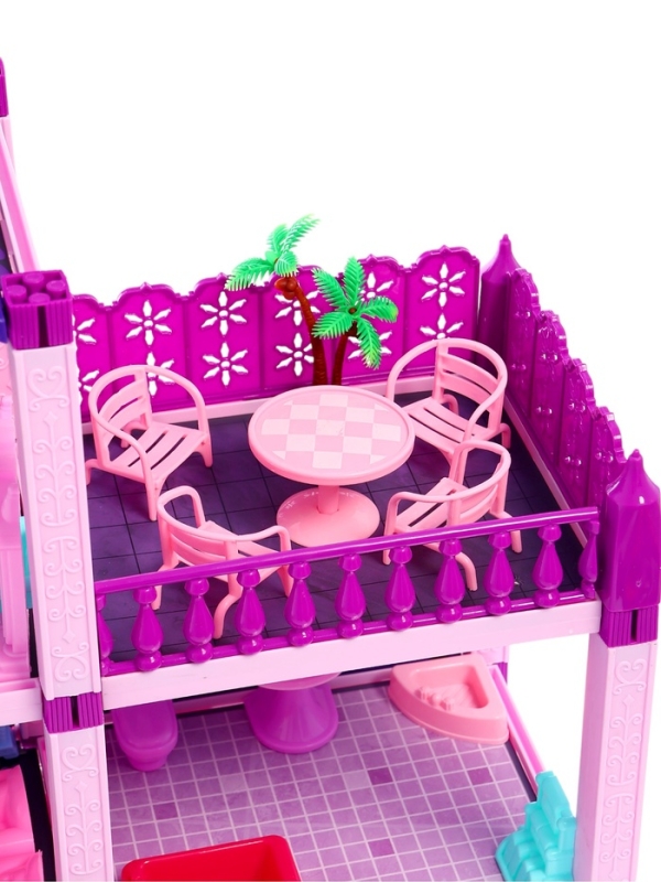 Кукольный дом «Тёмный домик», 2 куклы, мебель, аксессуары