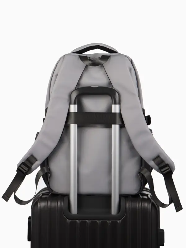 Рюкзак школьный, 2 отделения, 5 карманов, 33&times;17&times;47 см, серый