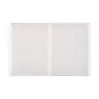 Папка с 20 вкладышами А4, 500 мкм, Calligrata, текстура &laquo;песок&raquo;, белая