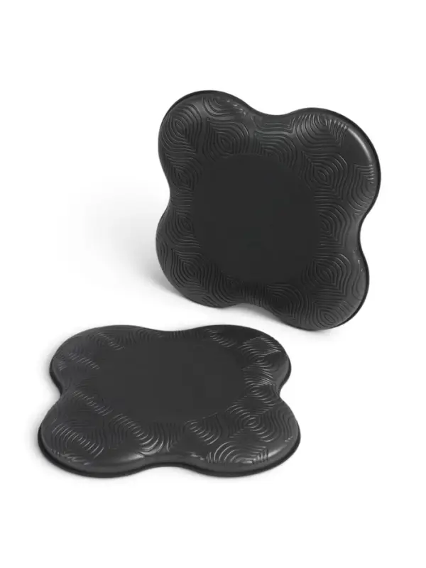 Набор подколенников для йоги и фитнеса Sangh, 19&times;19 см, 2 шт., чёрный