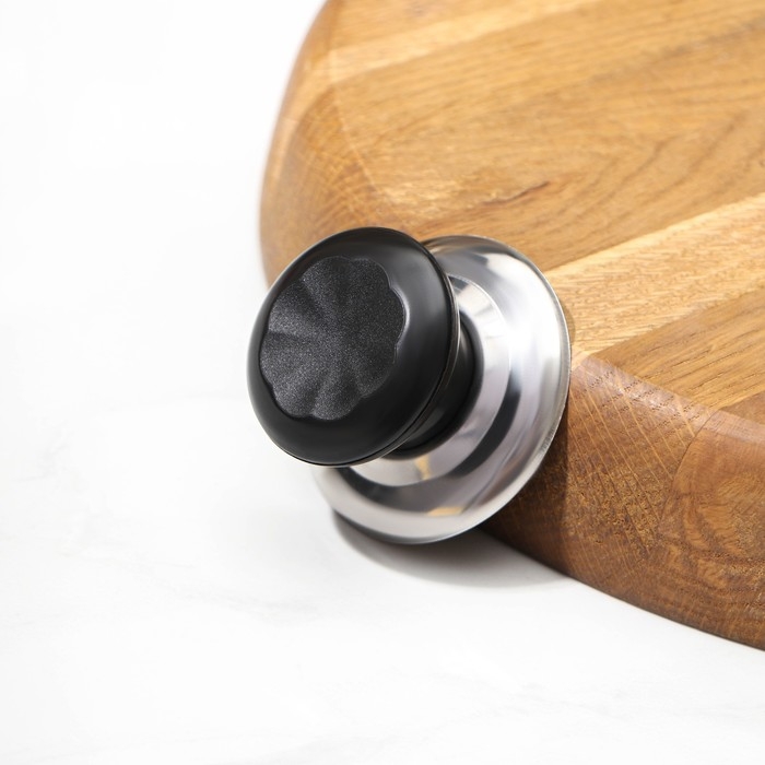 Ручка для крышки на посуду Доляна «Гевни», d=4,5 см, цвет черный Ручка для крышки на посуду Доляна «Гевни», d=4,5 см, цвет черный