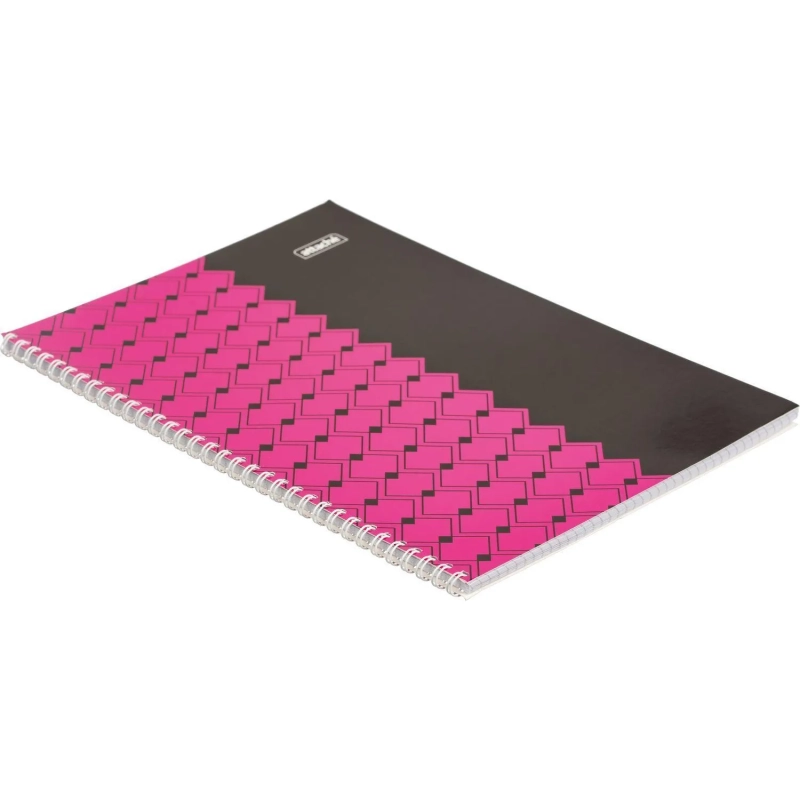 Бизнес-тетрадь А4 60л Attache Персия Фукс/Черн клет, 65г, греб, ВД-лак