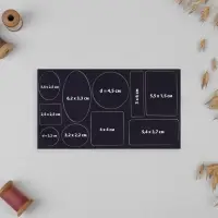 Набор заплаток для верхней одежды, клеевые, лист 10&times;18 см, 10 шт., синий