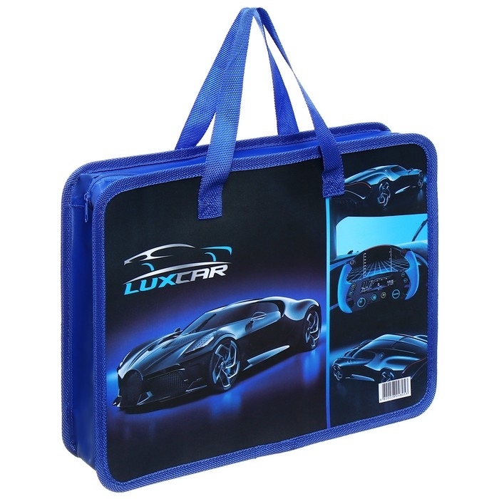 Папка с ручками пластиковая А4 Calligrata  Папка с ручками пластиковая А4 Calligrata "Машина", 32,2х25,6х7 см,