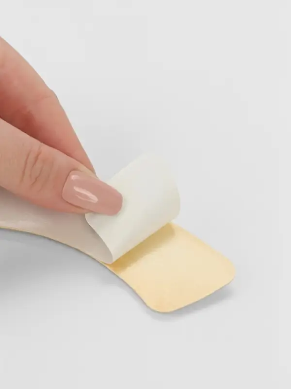 Пяткоудерживатели для обуви, на клеевой основе, 10&times;3.5 см, пара, бежевые