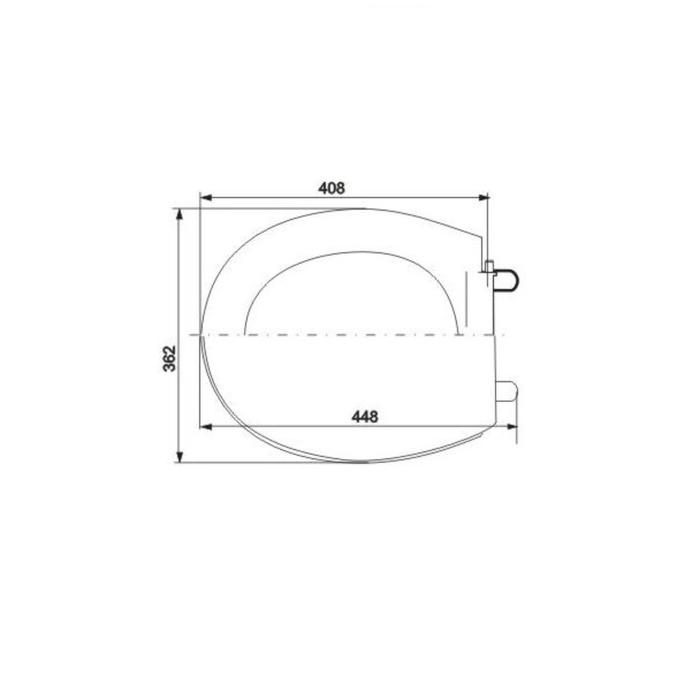 Сиденье для унитаза Сиденье для унитаза "Уклад" СУ 80.07.80, для унитазов Элисса, Дачный