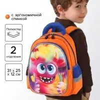 Рюкзак школьный, с эргономичной спинкой, 2 отделения &laquo;Бука&raquo;