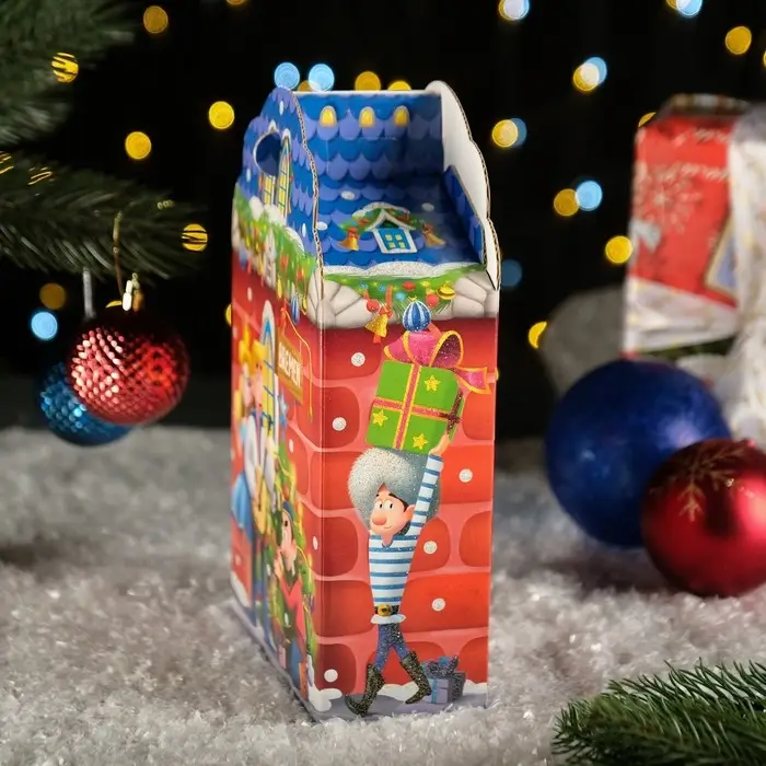 Подарочная новогодняя коробка «Бременские Музыканты», 16×7.5×26 см