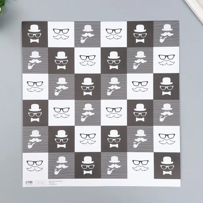 Двусторонняя бумага для скрапбукинга «Арт Узор. Харизма и стиль», 180 г/м², 30.5×32 см