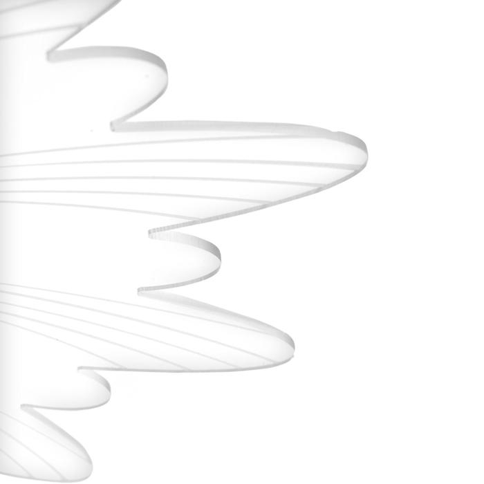 Люстра с ПДУ 1196/1 LED 52Вт 3000-6000К диммер белый-прозрачный 50х50х8 см BayerLux